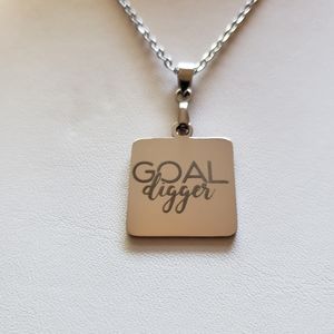 "Goal Digger" Pendant Necklace